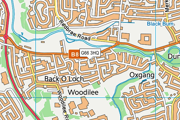 G66 3HQ map - OS VectorMap District (Ordnance Survey)