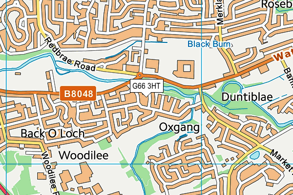 G66 3HT map - OS VectorMap District (Ordnance Survey)