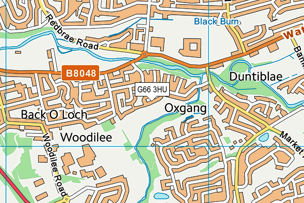 G66 3HU map - OS VectorMap District (Ordnance Survey)