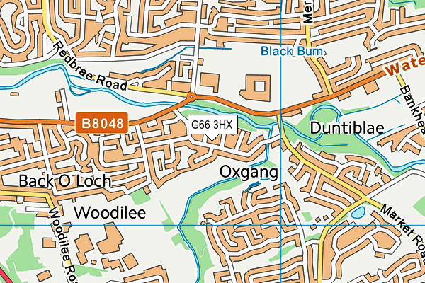 G66 3HX map - OS VectorMap District (Ordnance Survey)