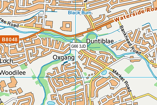 G66 3JD map - OS VectorMap District (Ordnance Survey)