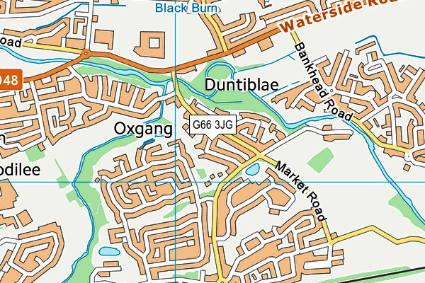 G66 3JG map - OS VectorMap District (Ordnance Survey)