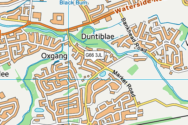 G66 3JL map - OS VectorMap District (Ordnance Survey)