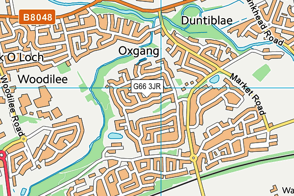 G66 3JR map - OS VectorMap District (Ordnance Survey)