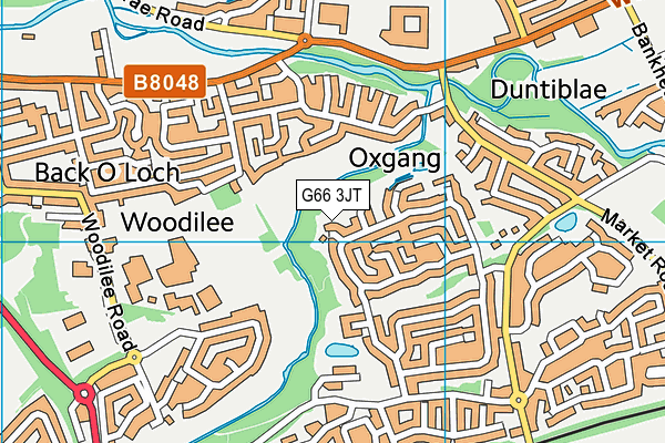 G66 3JT map - OS VectorMap District (Ordnance Survey)