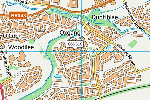 G66 3JX map - OS VectorMap District (Ordnance Survey)