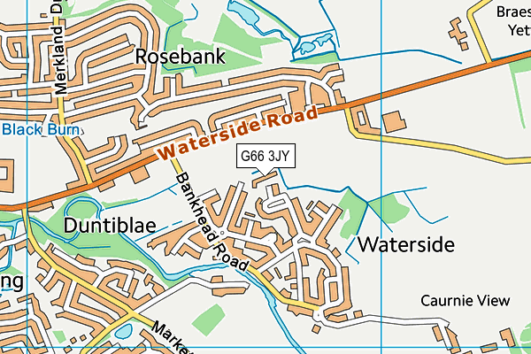 G66 3JY map - OS VectorMap District (Ordnance Survey)