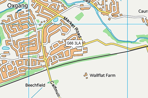 G66 3LA map - OS VectorMap District (Ordnance Survey)