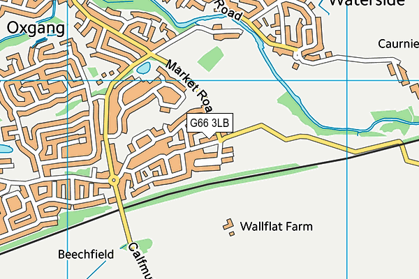 G66 3LB map - OS VectorMap District (Ordnance Survey)