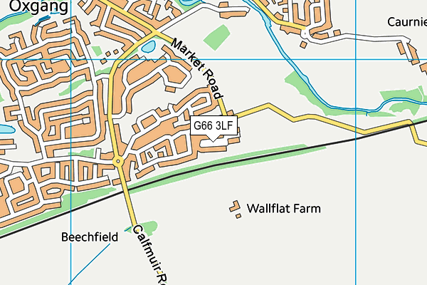 G66 3LF map - OS VectorMap District (Ordnance Survey)