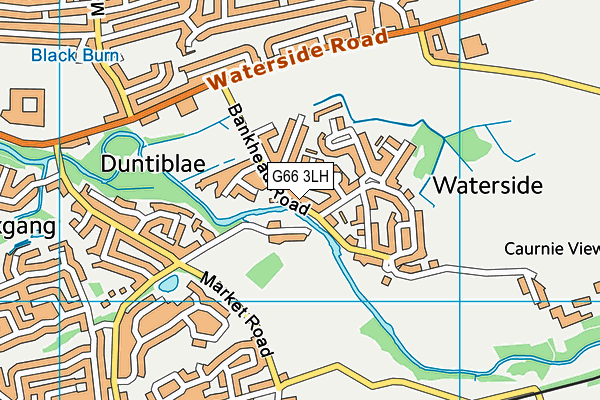 G66 3LH map - OS VectorMap District (Ordnance Survey)