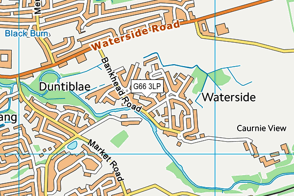 G66 3LP map - OS VectorMap District (Ordnance Survey)