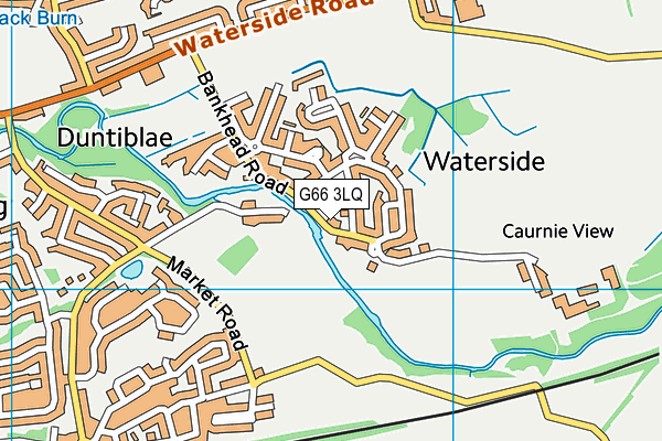G66 3LQ map - OS VectorMap District (Ordnance Survey)