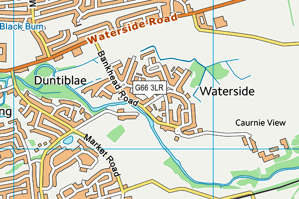 G66 3LR map - OS VectorMap District (Ordnance Survey)