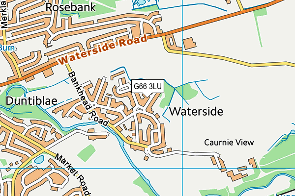 G66 3LU map - OS VectorMap District (Ordnance Survey)