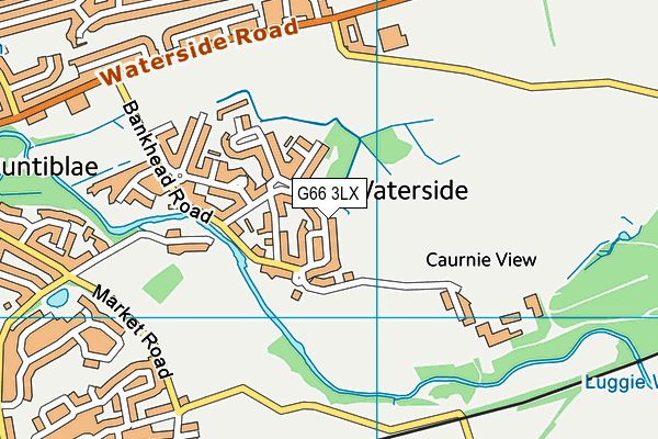 G66 3LX map - OS VectorMap District (Ordnance Survey)
