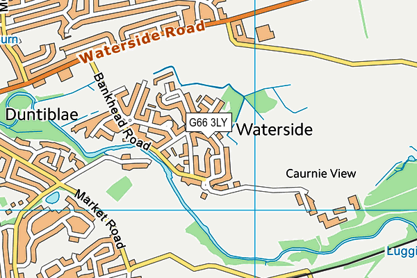 G66 3LY map - OS VectorMap District (Ordnance Survey)