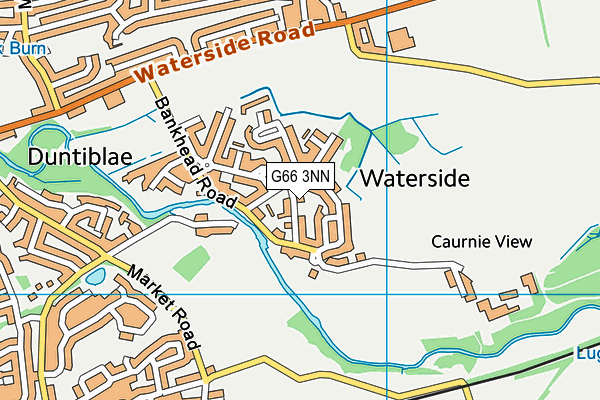 G66 3NN map - OS VectorMap District (Ordnance Survey)