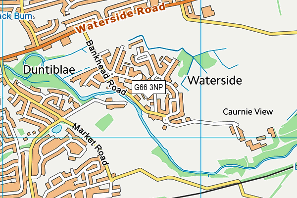 G66 3NP map - OS VectorMap District (Ordnance Survey)