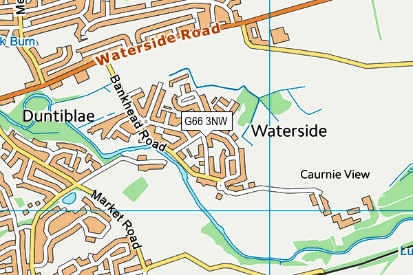 G66 3NW map - OS VectorMap District (Ordnance Survey)