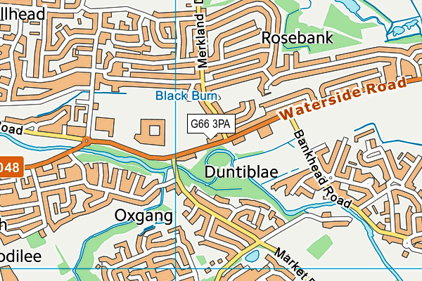 G66 3PA map - OS VectorMap District (Ordnance Survey)
