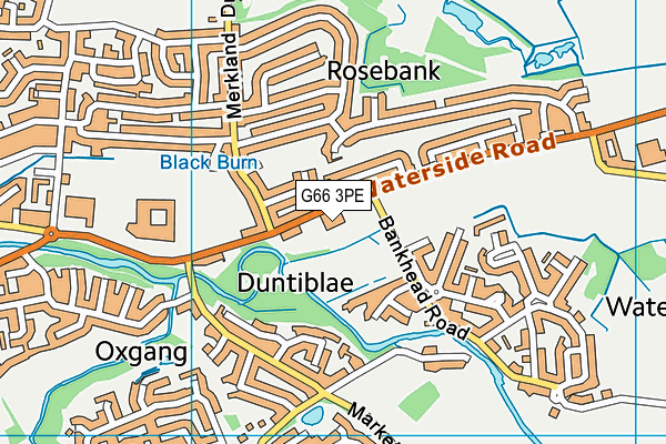 G66 3PE map - OS VectorMap District (Ordnance Survey)