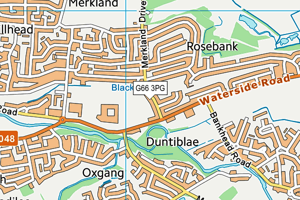 G66 3PG map - OS VectorMap District (Ordnance Survey)