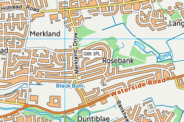 G66 3PL map - OS VectorMap District (Ordnance Survey)