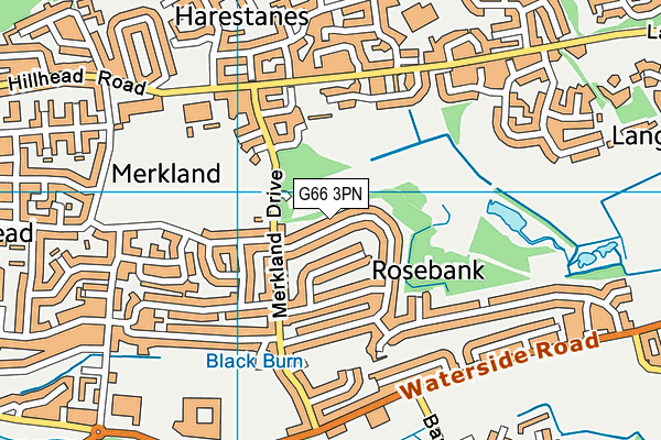 G66 3PN map - OS VectorMap District (Ordnance Survey)