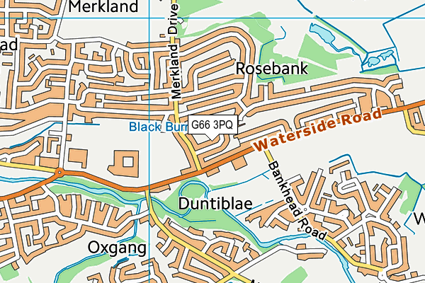 G66 3PQ map - OS VectorMap District (Ordnance Survey)