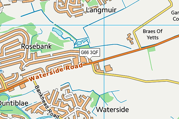 G66 3QF map - OS VectorMap District (Ordnance Survey)