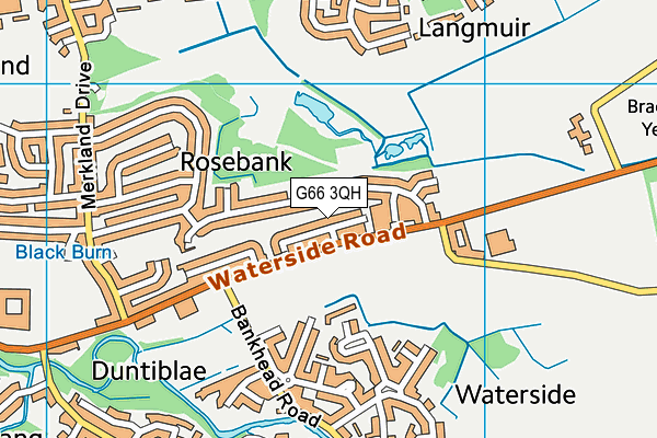 G66 3QH map - OS VectorMap District (Ordnance Survey)