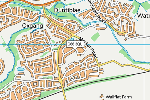 G66 3QU map - OS VectorMap District (Ordnance Survey)