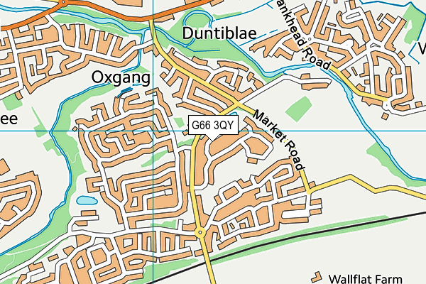 G66 3QY map - OS VectorMap District (Ordnance Survey)
