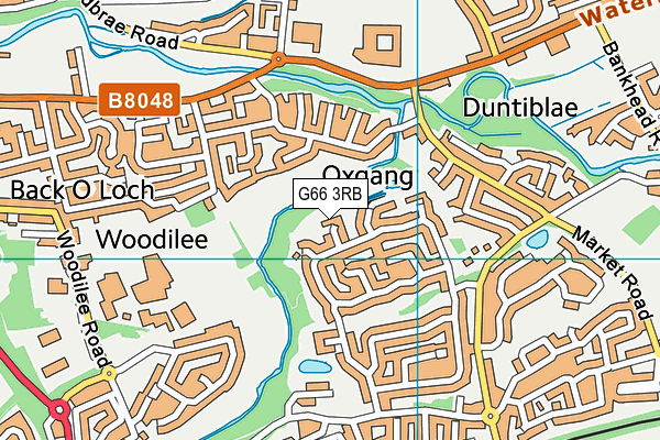 G66 3RB map - OS VectorMap District (Ordnance Survey)