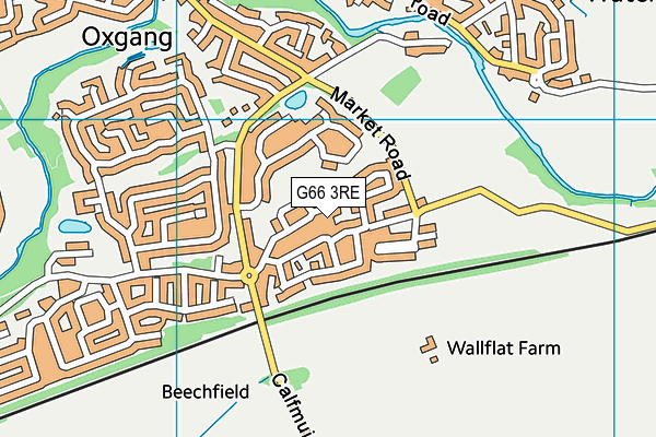 G66 3RE map - OS VectorMap District (Ordnance Survey)