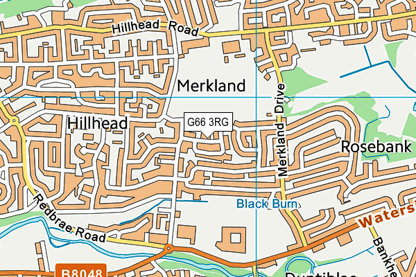 G66 3RG map - OS VectorMap District (Ordnance Survey)