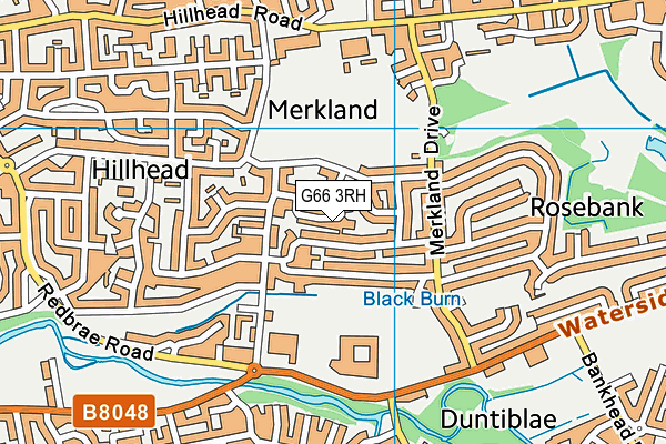 G66 3RH map - OS VectorMap District (Ordnance Survey)
