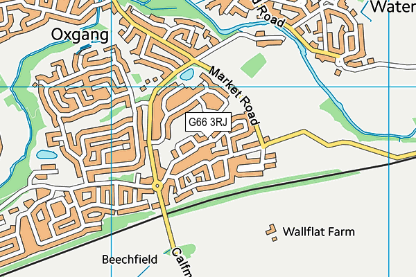 G66 3RJ map - OS VectorMap District (Ordnance Survey)