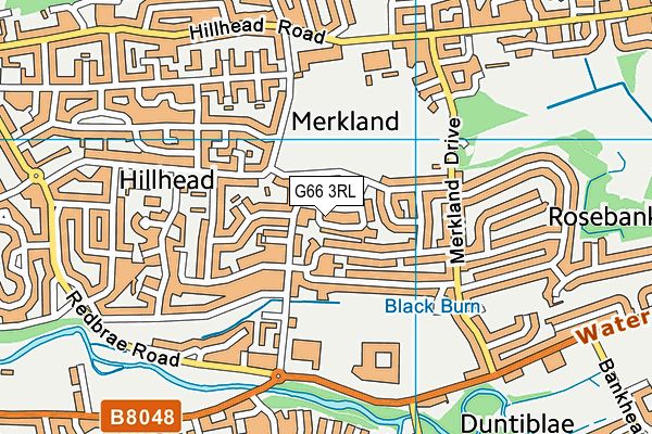 G66 3RL map - OS VectorMap District (Ordnance Survey)