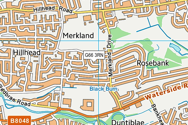 G66 3RN map - OS VectorMap District (Ordnance Survey)