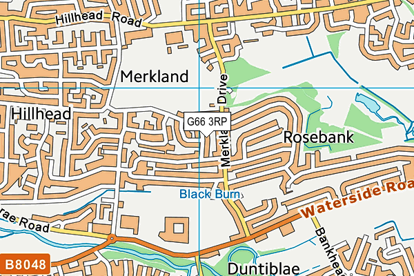 G66 3RP map - OS VectorMap District (Ordnance Survey)