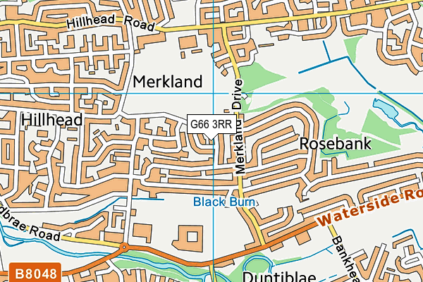G66 3RR map - OS VectorMap District (Ordnance Survey)