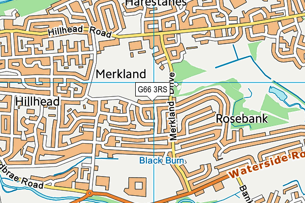 G66 3RS map - OS VectorMap District (Ordnance Survey)
