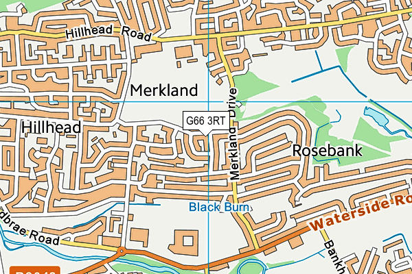 G66 3RT map - OS VectorMap District (Ordnance Survey)