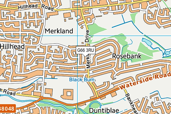 G66 3RU map - OS VectorMap District (Ordnance Survey)