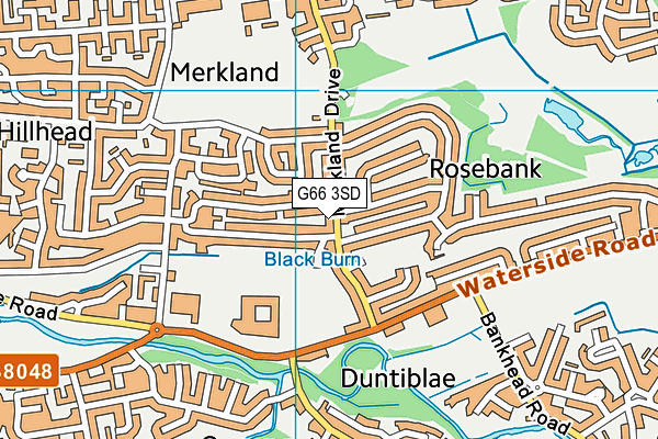 G66 3SD map - OS VectorMap District (Ordnance Survey)