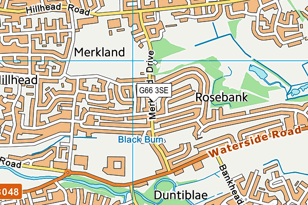 G66 3SE map - OS VectorMap District (Ordnance Survey)