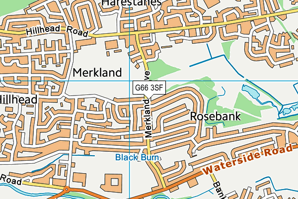 G66 3SF map - OS VectorMap District (Ordnance Survey)