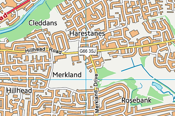G66 3SJ map - OS VectorMap District (Ordnance Survey)